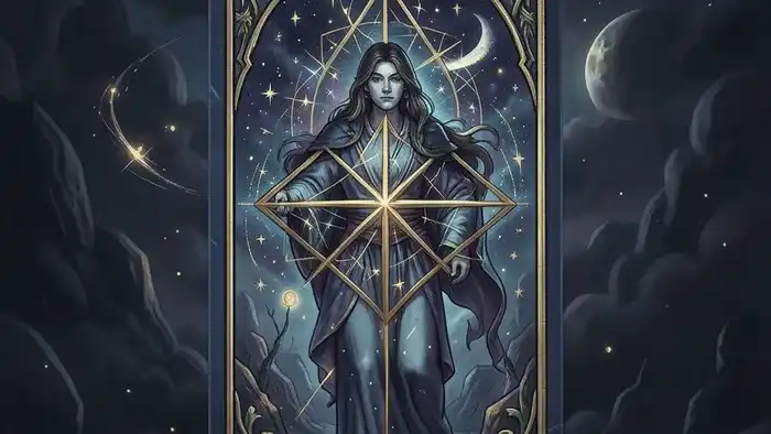 Расклад Таро Звезда Давида — шесть карт, выложенных в виде шестиконечной звезды на тёмной ткани