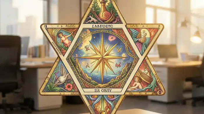 Расклад Таро звезда Давида — изображение расклада на отношения с руководством