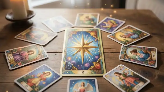 Расклад Таро «звезда» на платоническую любовь – карта Звезда в центре