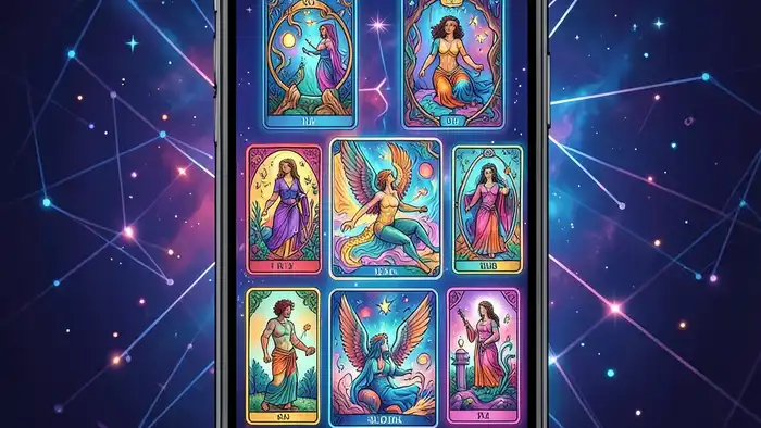 расклады из TikTok визуализация Таро на смартфоне