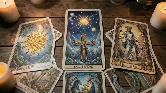 расклады таро книги иллюстрация расклада на столе