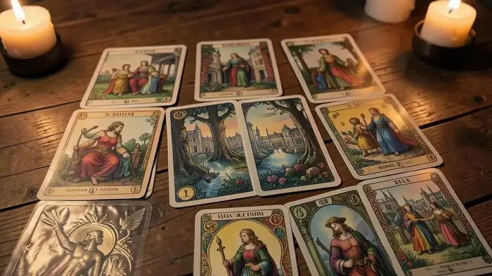 расклады в марсельском таро — изображение расклада Кельтский крест