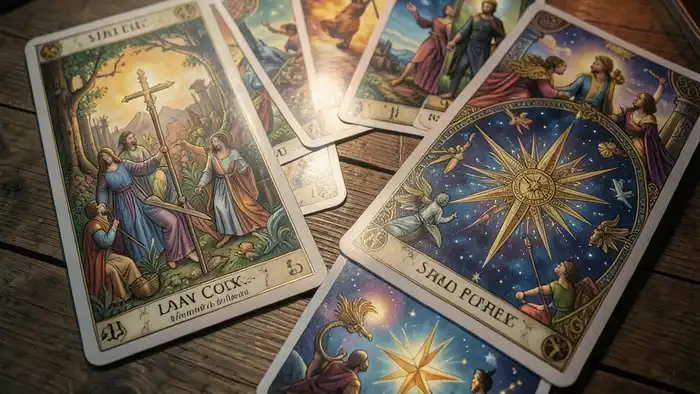 расклады в таро Тота — изображение раскладов Кельтский крест и Звезда