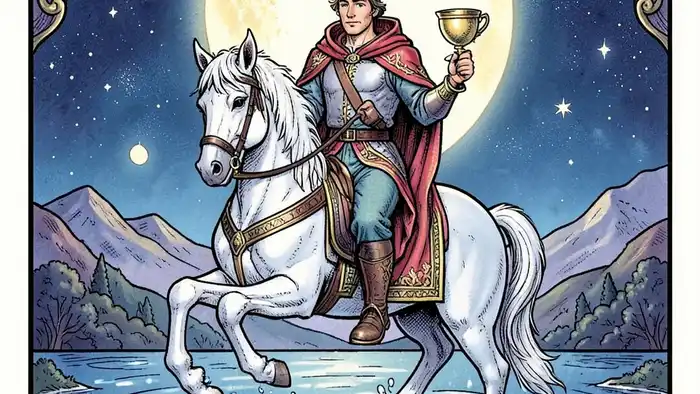 Рыцарь Кубков Таро изображение