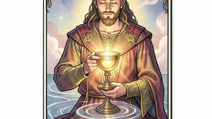 Рыцарь Кубков в отношениях таро — карта Таро с чашей и романтической атмосферой