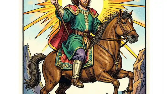 Рыцарь Жезлов — карта Таро, символизирующая страсть и действие в отношениях