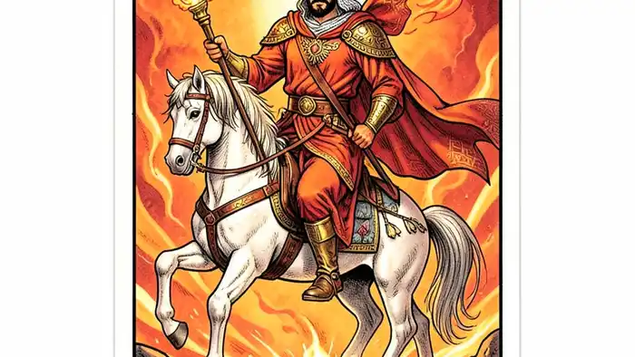 Рыцарь Жезлов карта Таро – динамичная энергия и страсть