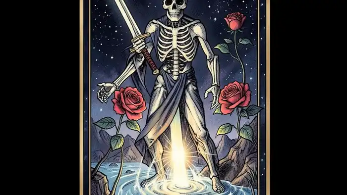 Смерть архетипа Таро — иллюстрация карты с символикой трансформации