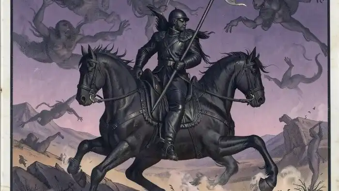 Смерть характеристика таро — всадник на коне с белым маком, символ трансформации и возрождения