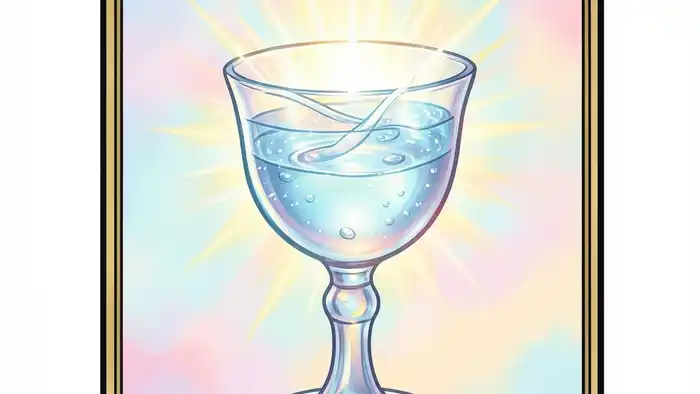 Туз Кубков изображение карты Таро, символизирующее здоровье и эмоциональное исцеление