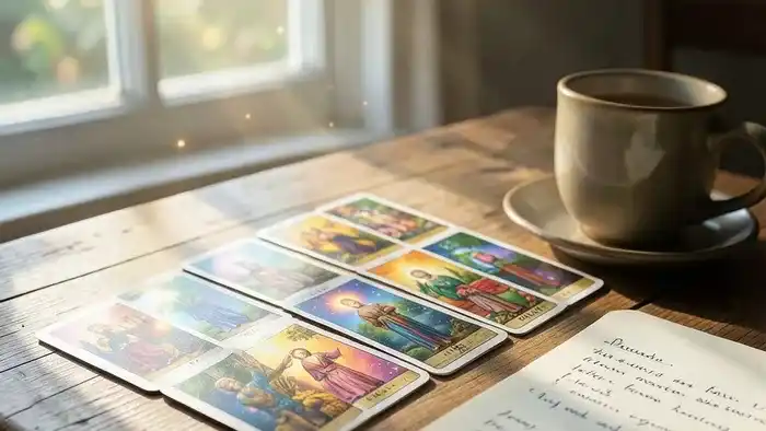 утренний расклад таро — утренний ритуал с картами и чашкой чая