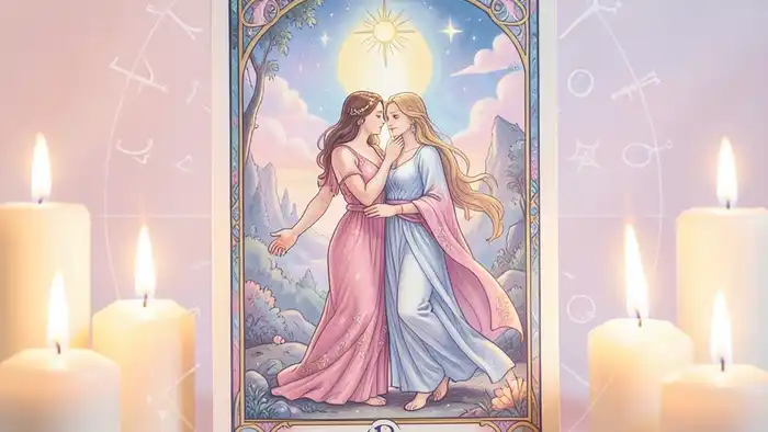 Влюбленные действия таро — карта Таро с символикой любви и духовного пути