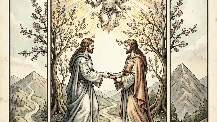 Влюбленные личность таро — карта Таро с ангелом, символизирующая выбор и путь героя