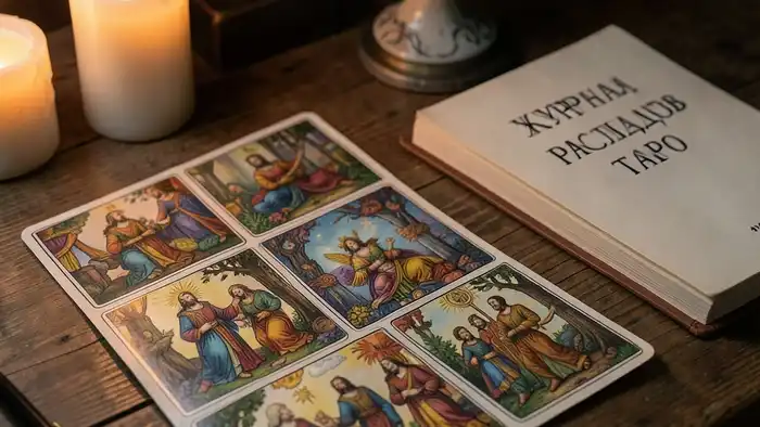 журнал раскладов таро — расклад Таро на столе