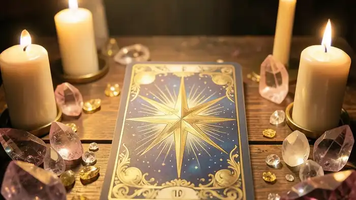 Звезда на деньги таро изображение карты Звезды с финансовой симво��икой