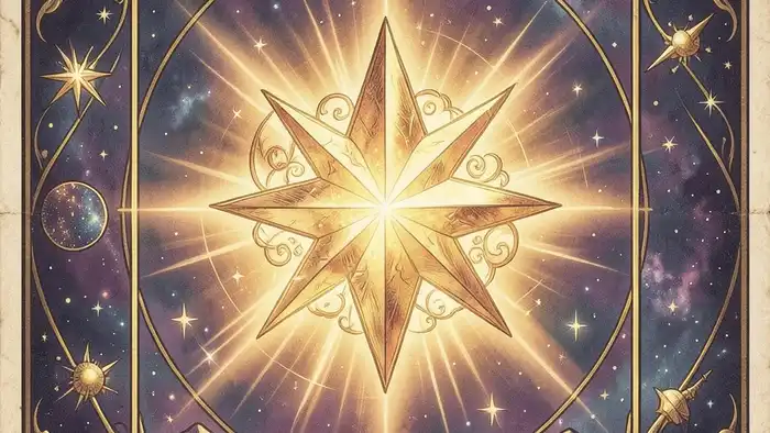 Звезда на здоровье таро иллюстрация карты с целительным светом