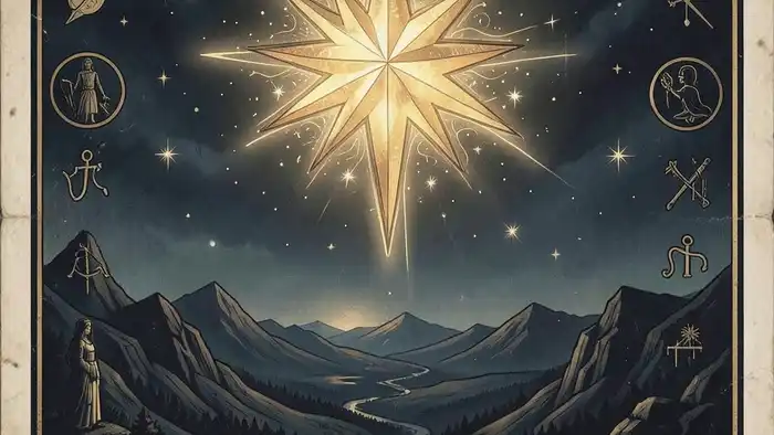 Звезда сочетание таро — изображение карты Звезда с символами других арканов